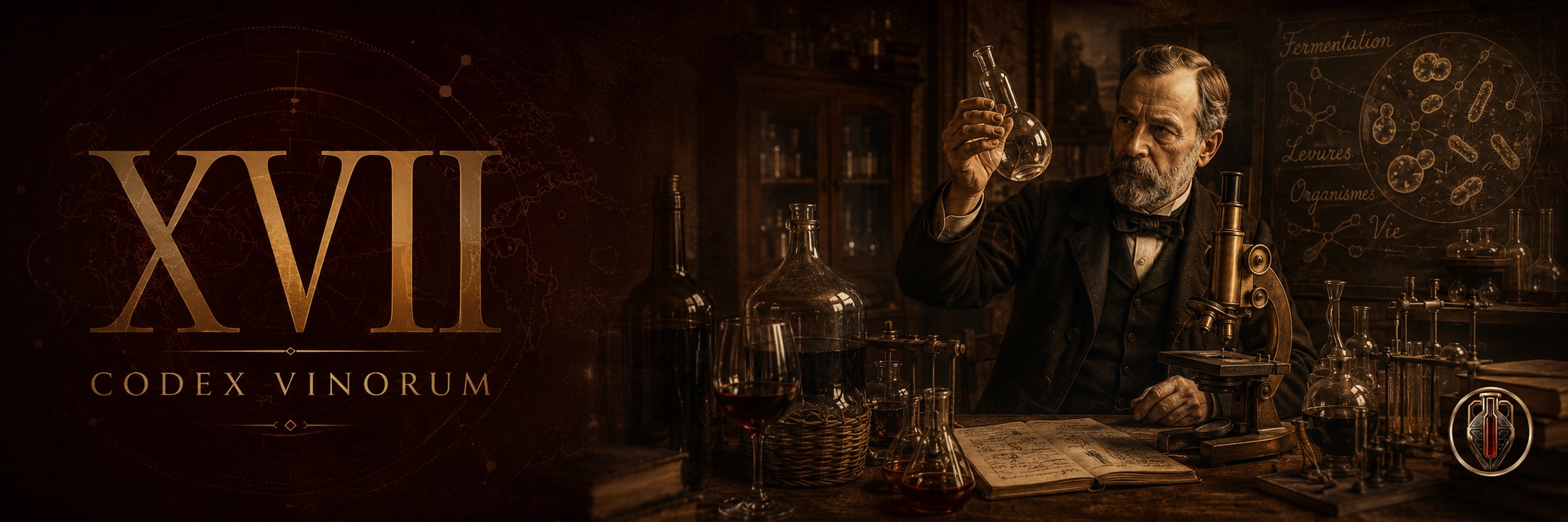 Louis Pasteur dans son laboratoire, révélant la microbiologie de la fermentation