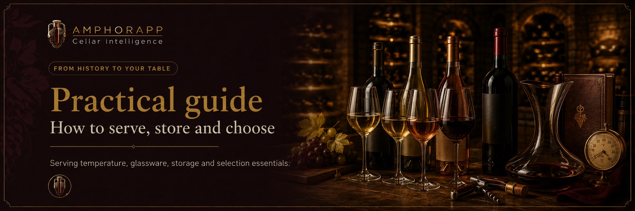 Guide pratique : température de service, comment conserver et comment choisir le vin